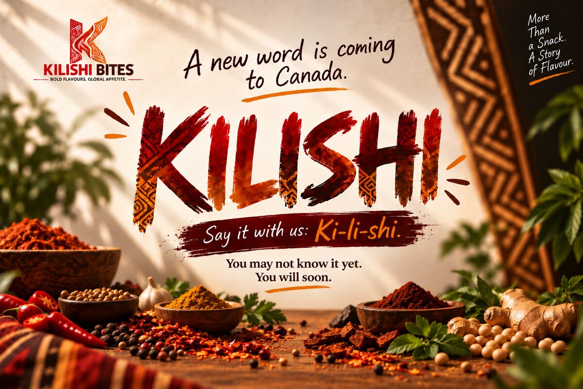 Teaser key visual reading “A new word is coming to Canada. KILISHI — say it with us: Ki-li-shi. You may not know it yet. You will soon.”